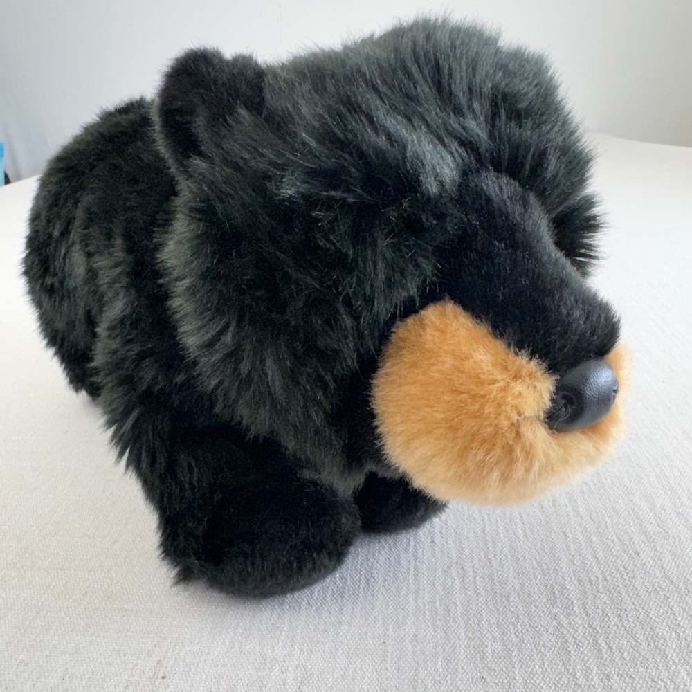 Douglas Cuddle Toy Black Bear Plush‎ Standing Stuffed Animal Realistic Cub 14"